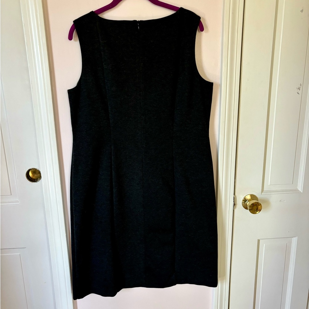 Chico’s heather grey sequin panel Talia sheath dress. - Picture 4 of 7